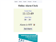 Tablet Screenshot of music-alarm-clock.com